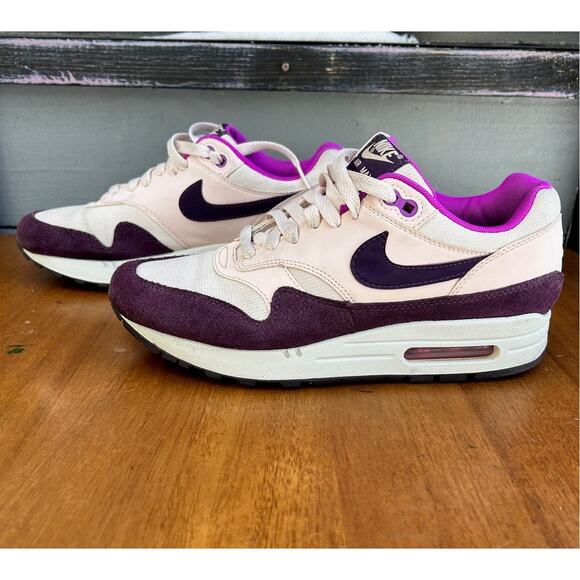 Nike Shoes - Nike Air Max 1 Plum Purple Cream Women’s Size 9 Sneakers